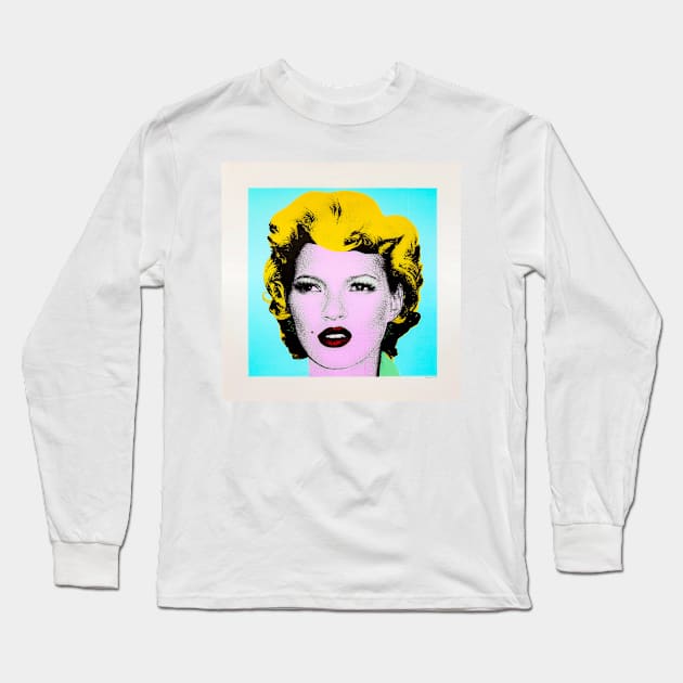 Banksy Kate Moss Long Sleeve T-Shirt by SharpWallArts